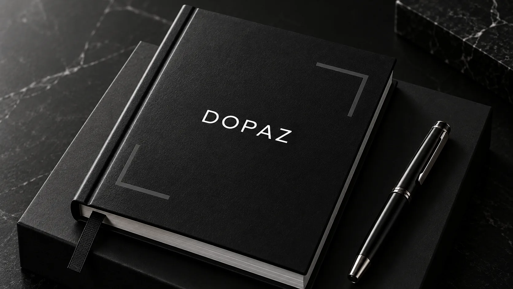 Premium black Dopaz Journal